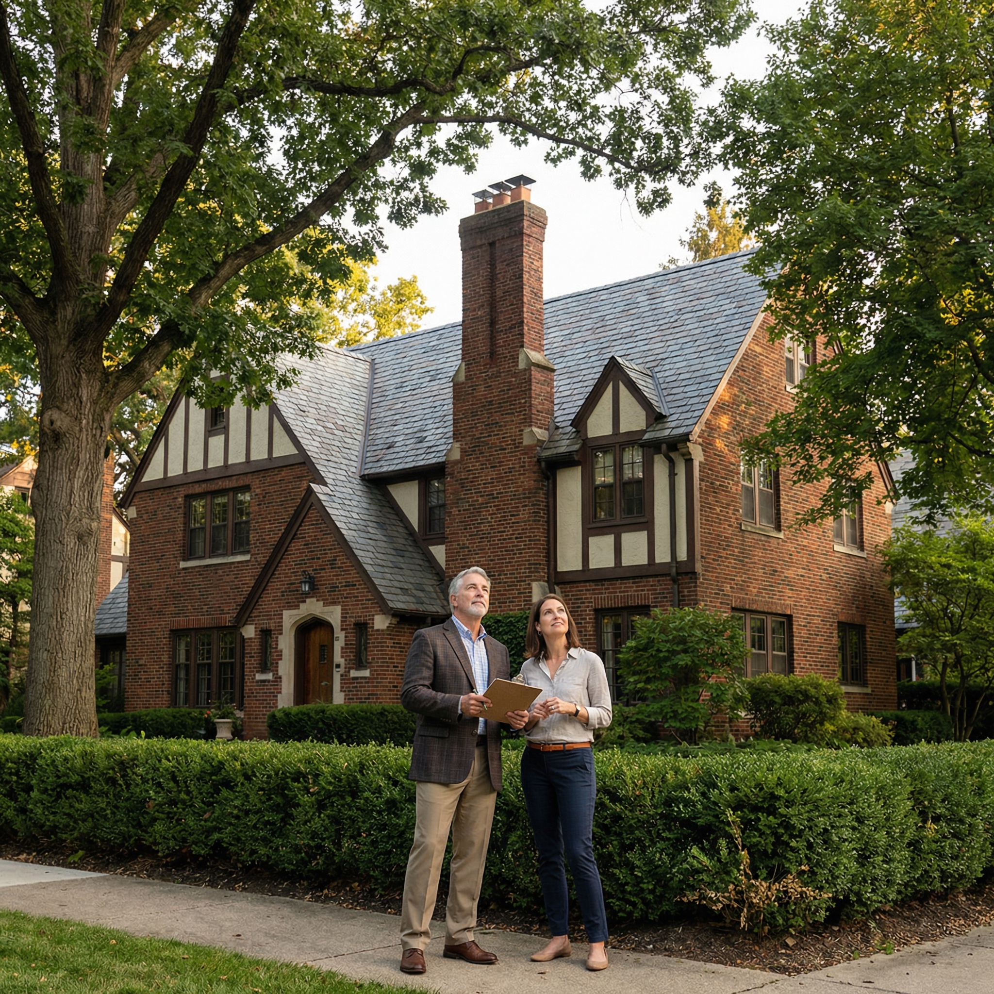 Historic home in East Grand Rapids prepared for sale with pre-listing inspection strategy to reduce buyer negotiation leverage.