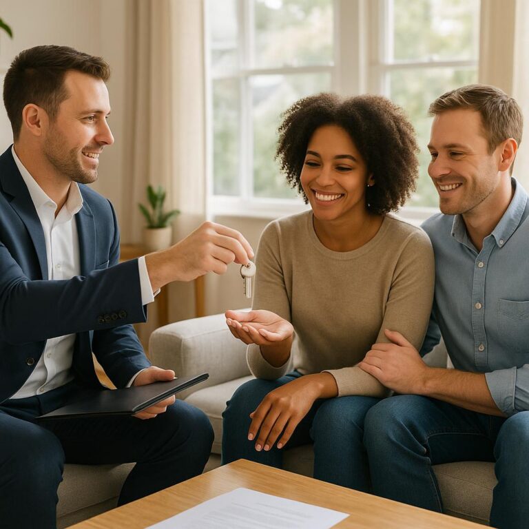 Grand Rapids homeowner and agent reviewing comparable sales data to set a list price