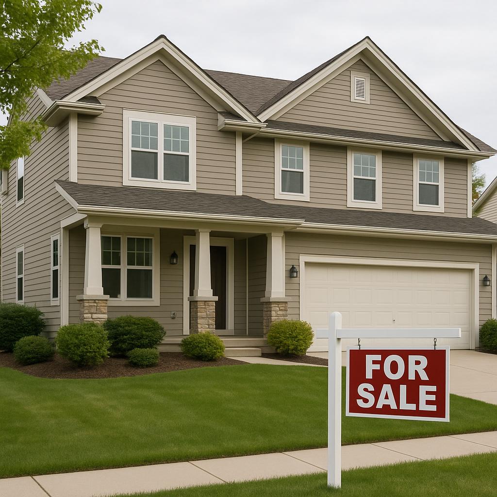 Grand Rapids homeowner reviewing home repairs with contractor before listing
