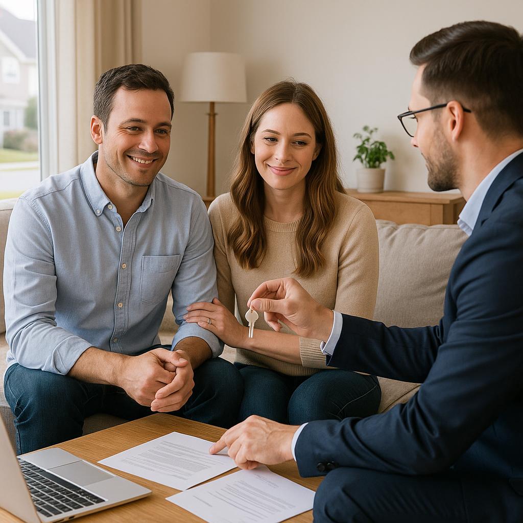 Grand Rapids homeowner, contractor, and agent discussing which home repairs to do before selling